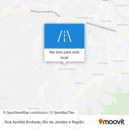Rua Aurelia Andrade mapa