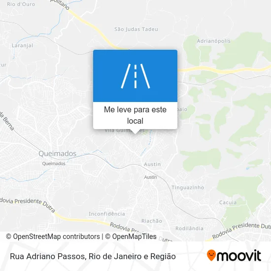 Rua Adriano Passos mapa