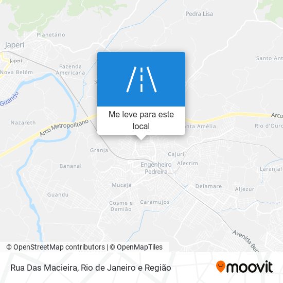 Rua Das Macieira mapa