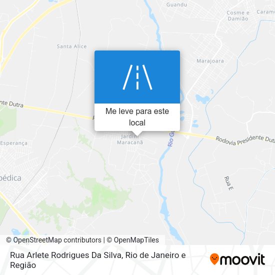 Rua Arlete Rodrigues Da Silva mapa