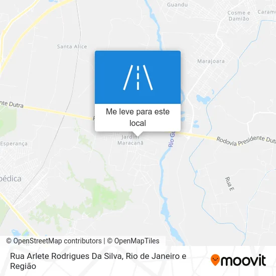 Rua Arlete Rodrigues Da Silva mapa