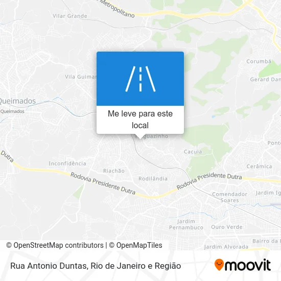 Rua Antonio Duntas mapa