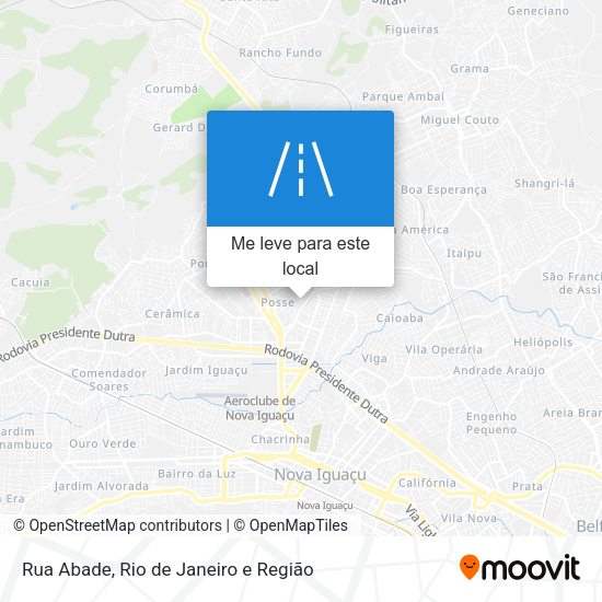 Rua Abade mapa