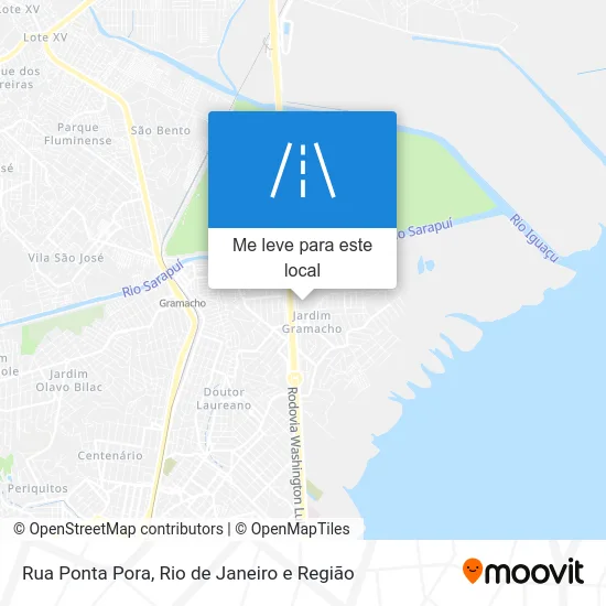 Rua Ponta Pora mapa