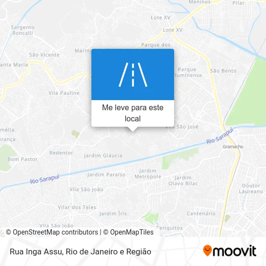 Rua Inga Assu mapa