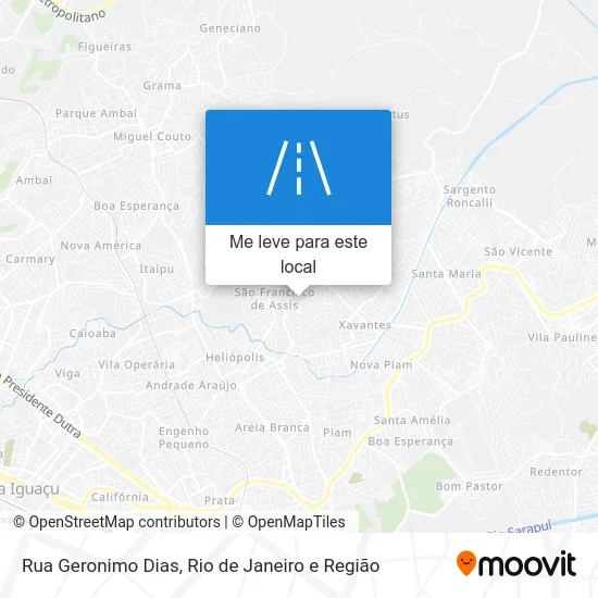 Rua Geronimo Dias mapa