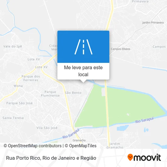 Rua Porto Rico mapa
