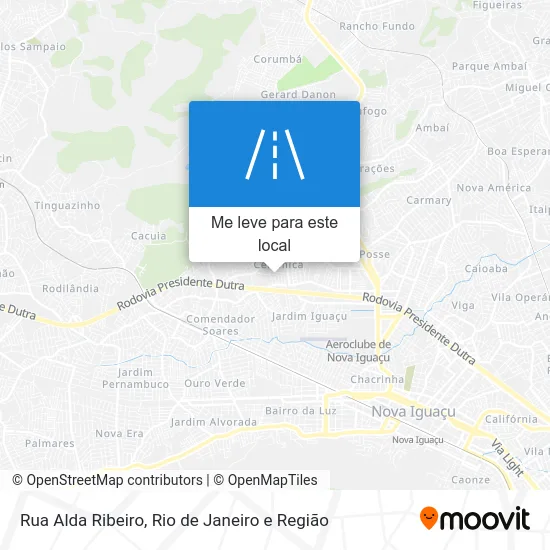 Rua Alda Ribeiro mapa
