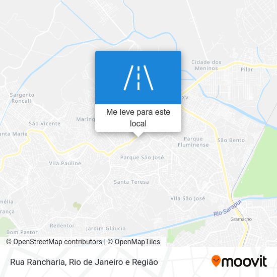 Rua Rancharia mapa