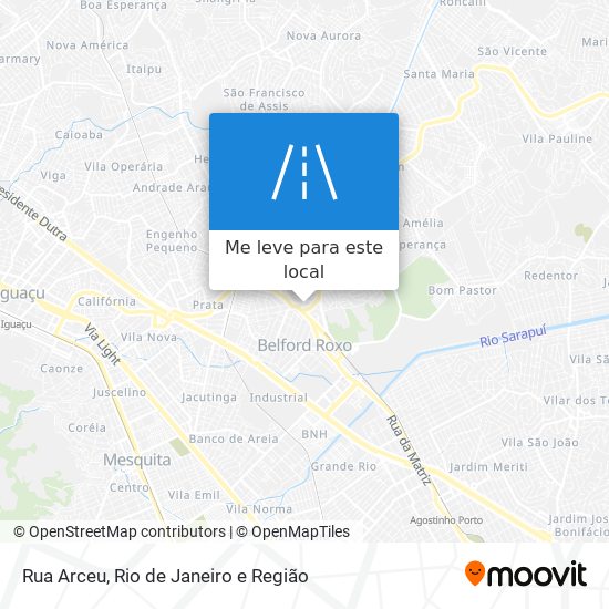 Rua Arceu mapa