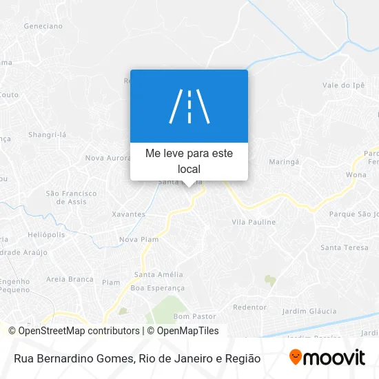 Rua Bernardino Gomes mapa