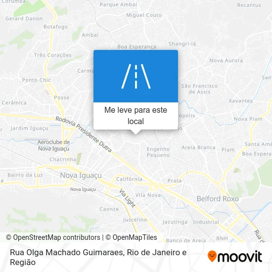 Rua Olga Machado Guimaraes mapa