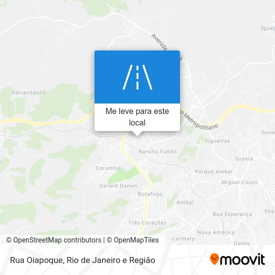 Rua Oiapoque mapa