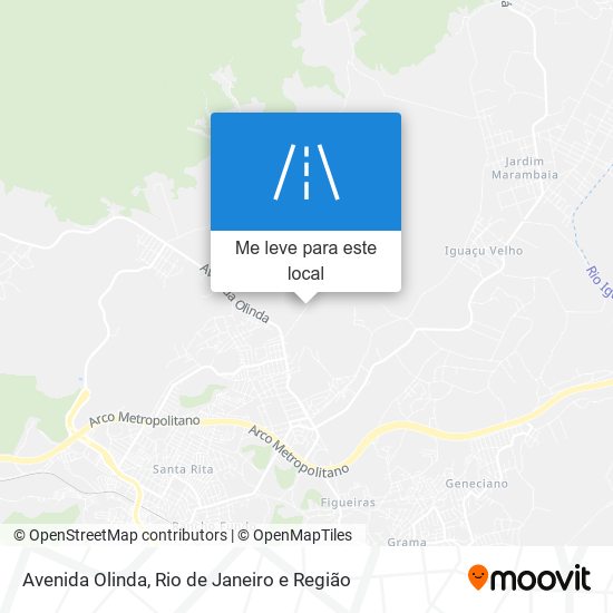 Avenida Olinda mapa