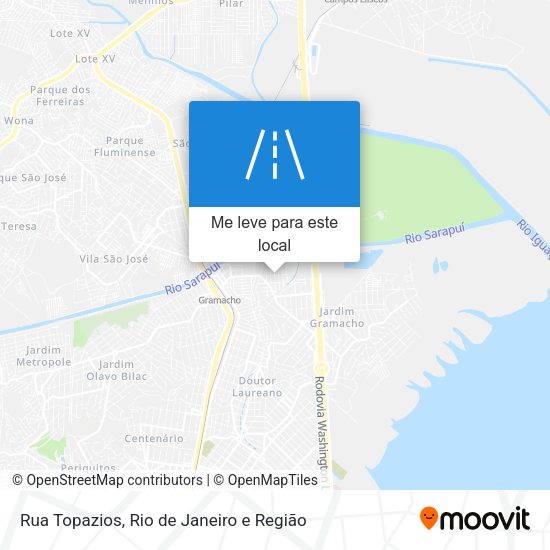 Rua Topazios mapa