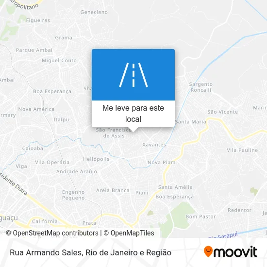 Rua Armando Sales mapa