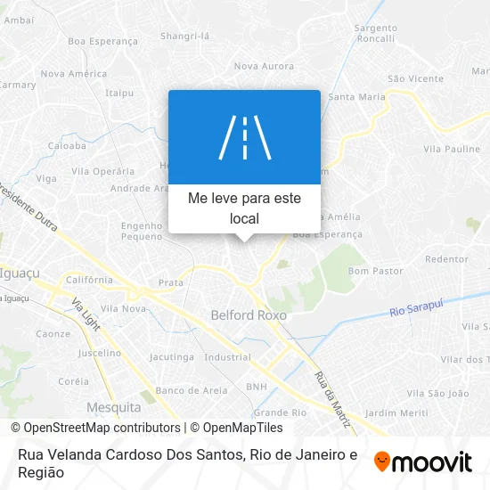 Rua Velanda Cardoso Dos Santos mapa