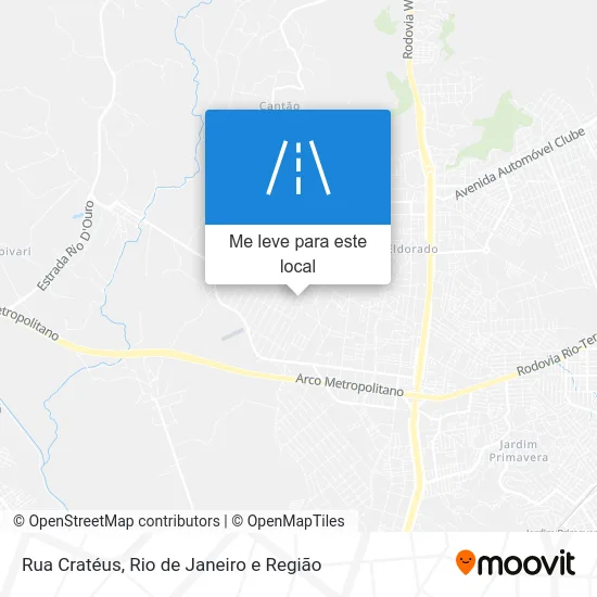 Rua Cratéus mapa