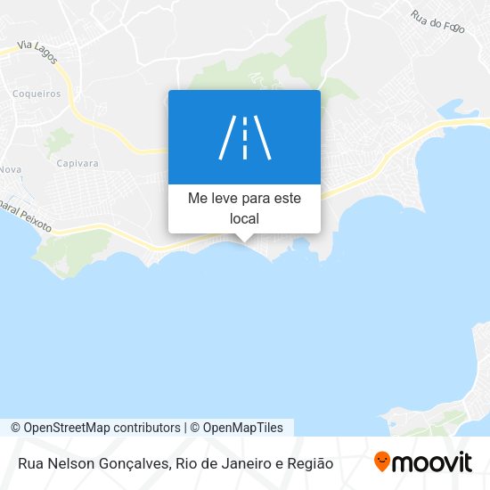 Rua Nelson Gonçalves mapa