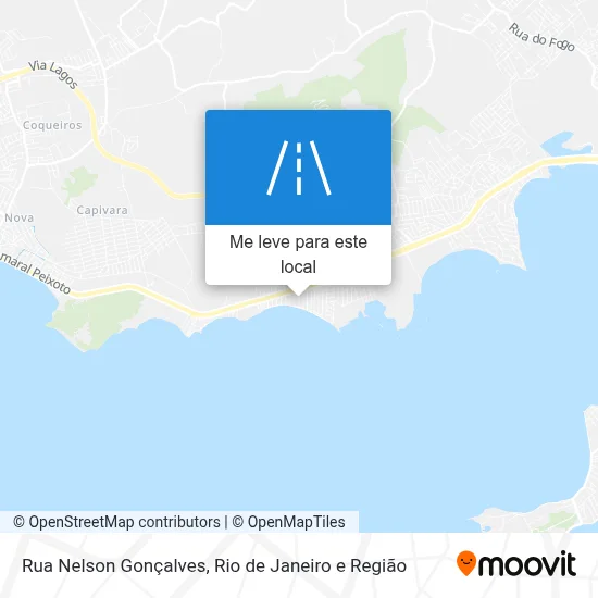Rua Nelson Gonçalves mapa