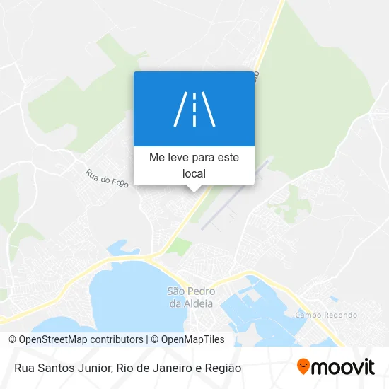 Rua Santos Junior mapa