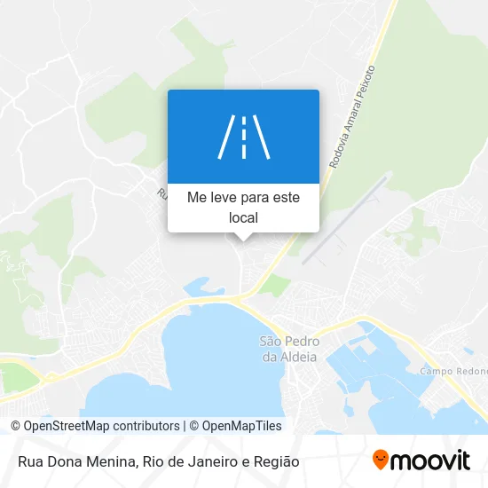 Rua Dona Menina mapa