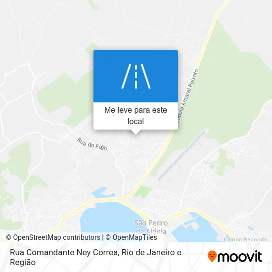 Rua Comandante Ney Correa mapa