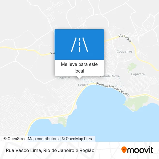 Rua Vasco Lima mapa