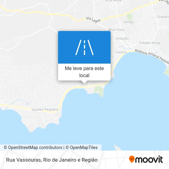 Rua Vassouras mapa