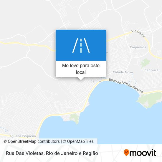 Rua Das Violetas mapa