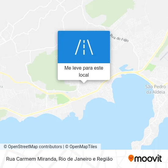 Rua Carmem Miranda mapa