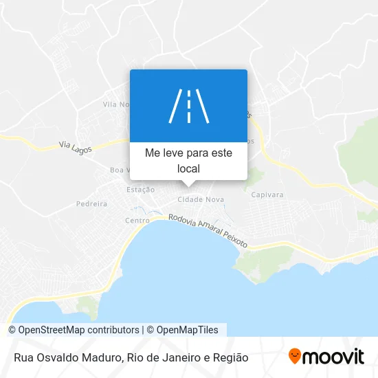 Rua Osvaldo Maduro mapa