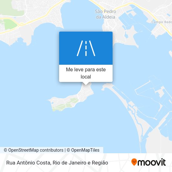Rua Antônio Costa mapa
