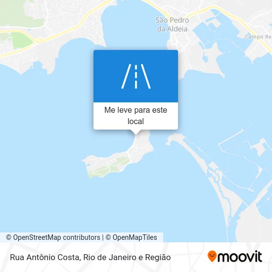Rua Antônio Costa mapa