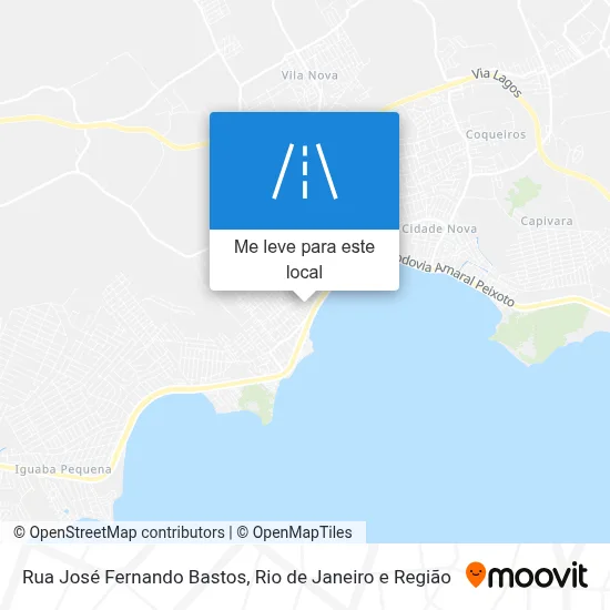 Rua José Fernando Bastos mapa