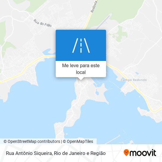 Rua Antônio Siqueira mapa