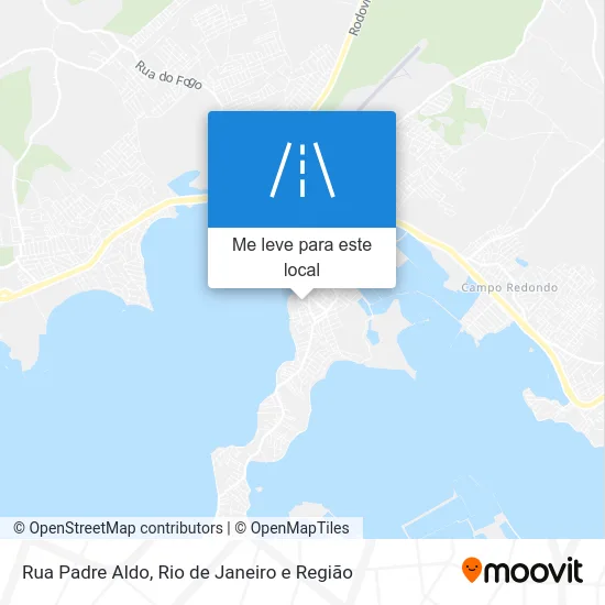 Rua Padre Aldo mapa