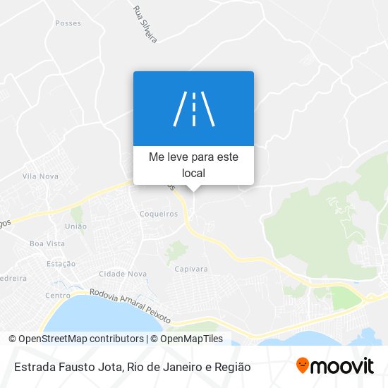 Estrada Fausto Jota mapa