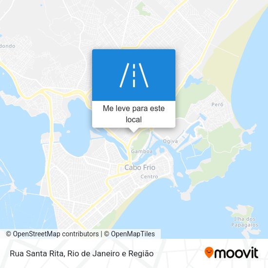 Rua Santa Rita mapa