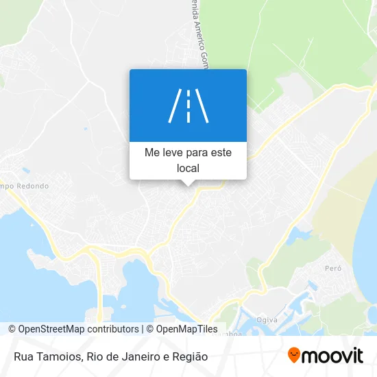 Rua Tamoios mapa