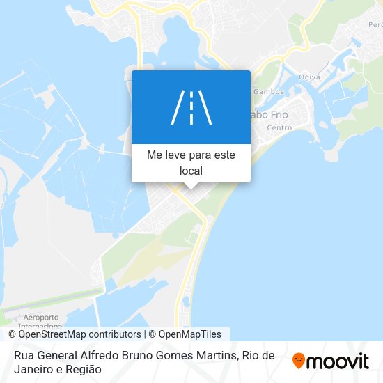 Rua General Alfredo Bruno Gomes Martins mapa