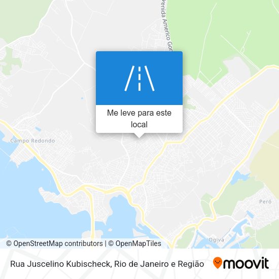 Rua Juscelino Kubischeck mapa