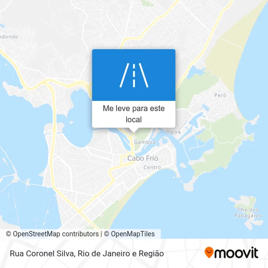 Rua Coronel Silva mapa