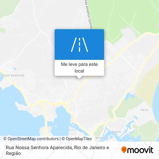 Rua Nossa Senhora Aparecida mapa