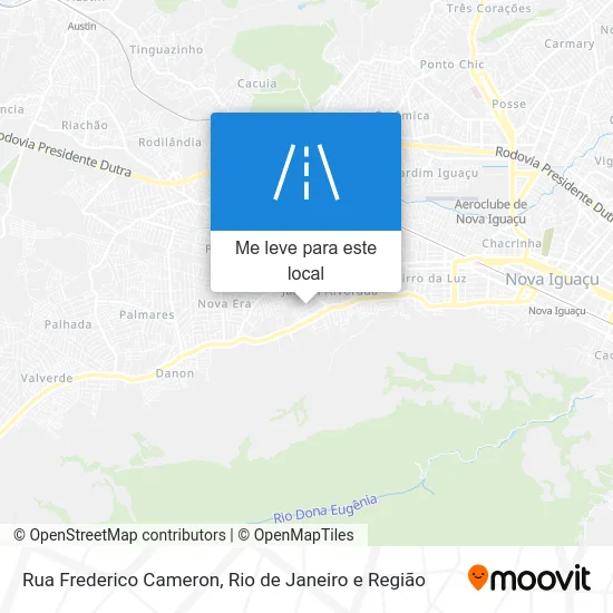 Rua Frederico Cameron mapa