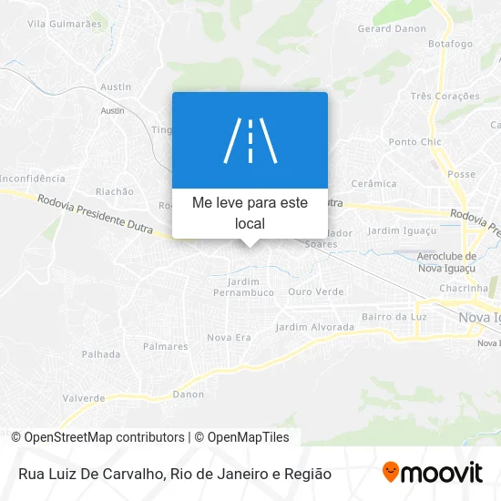 Rua Luiz De Carvalho mapa