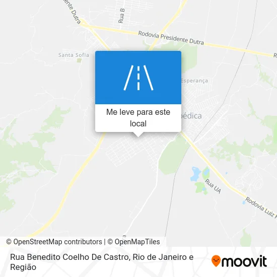 Rua Benedito Coelho De Castro mapa