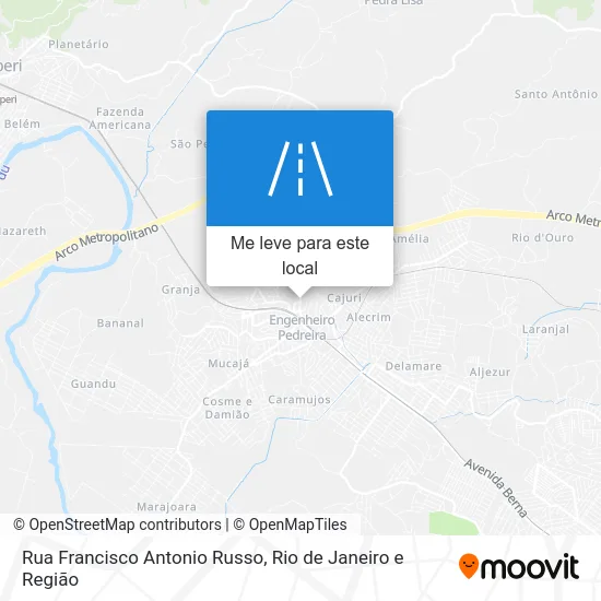 Rua Francisco Antonio Russo mapa