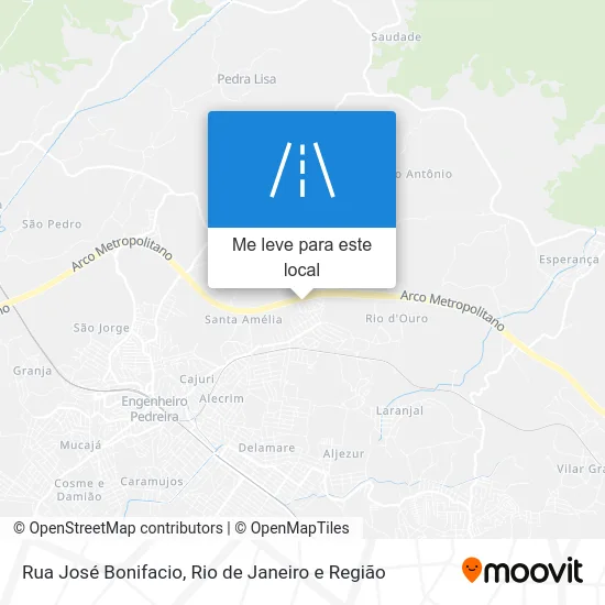 Rua José Bonifacio mapa