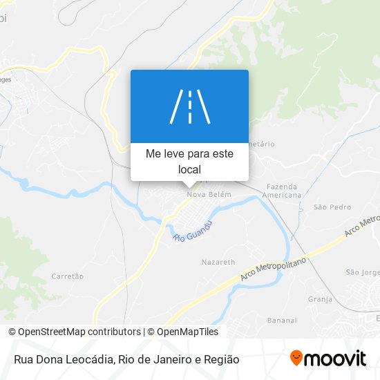 Rua Dona Leocádia mapa